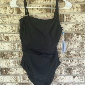 Bleu Rod Beattie Classic Black One-Piece Swimsuit